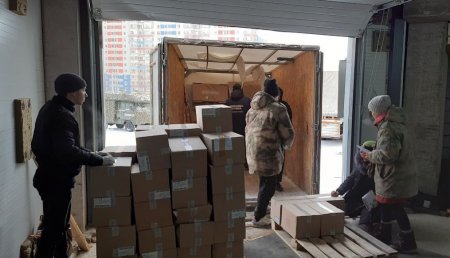Из Саратова в Курск доставлена очередная партия гуманитарного груза