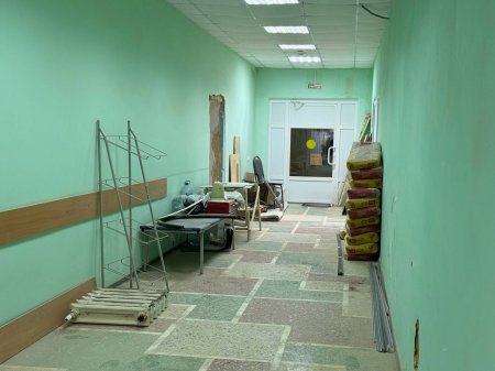 В спортивном комплексе «Кристалл», где откроется центр реабилитации участников СВО, начались ремонтные работы