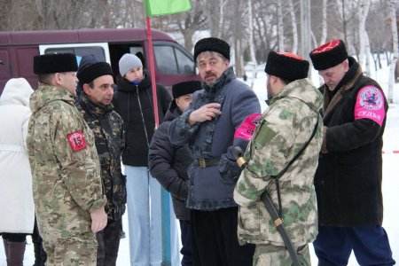 Казаки провели «Зимнюю баталицу» на Соколовой горе