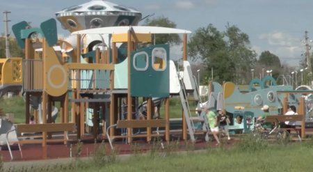 В Лётном городке продолжается благоустройство экопарка